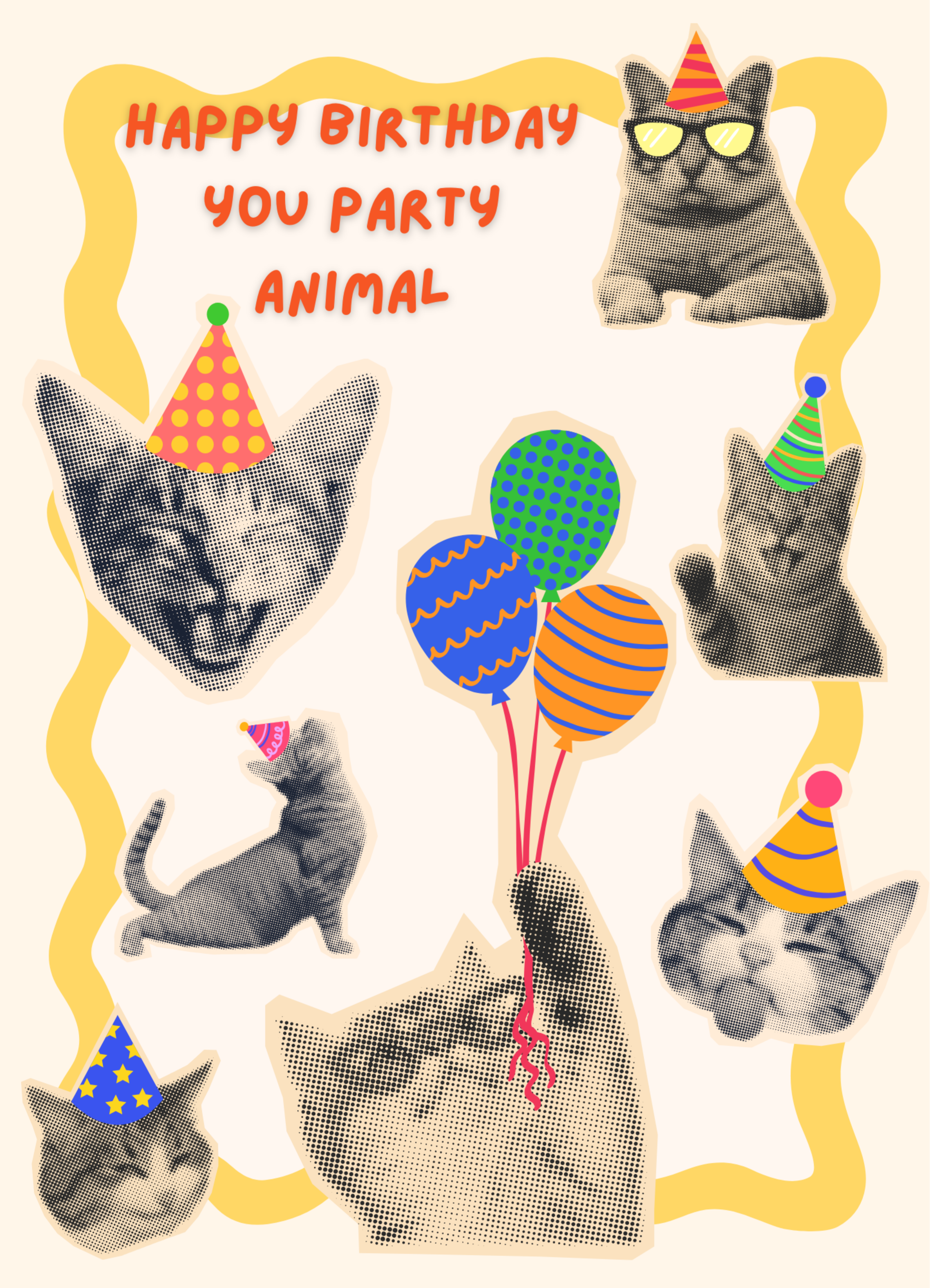 Birthday Card - Party Animal