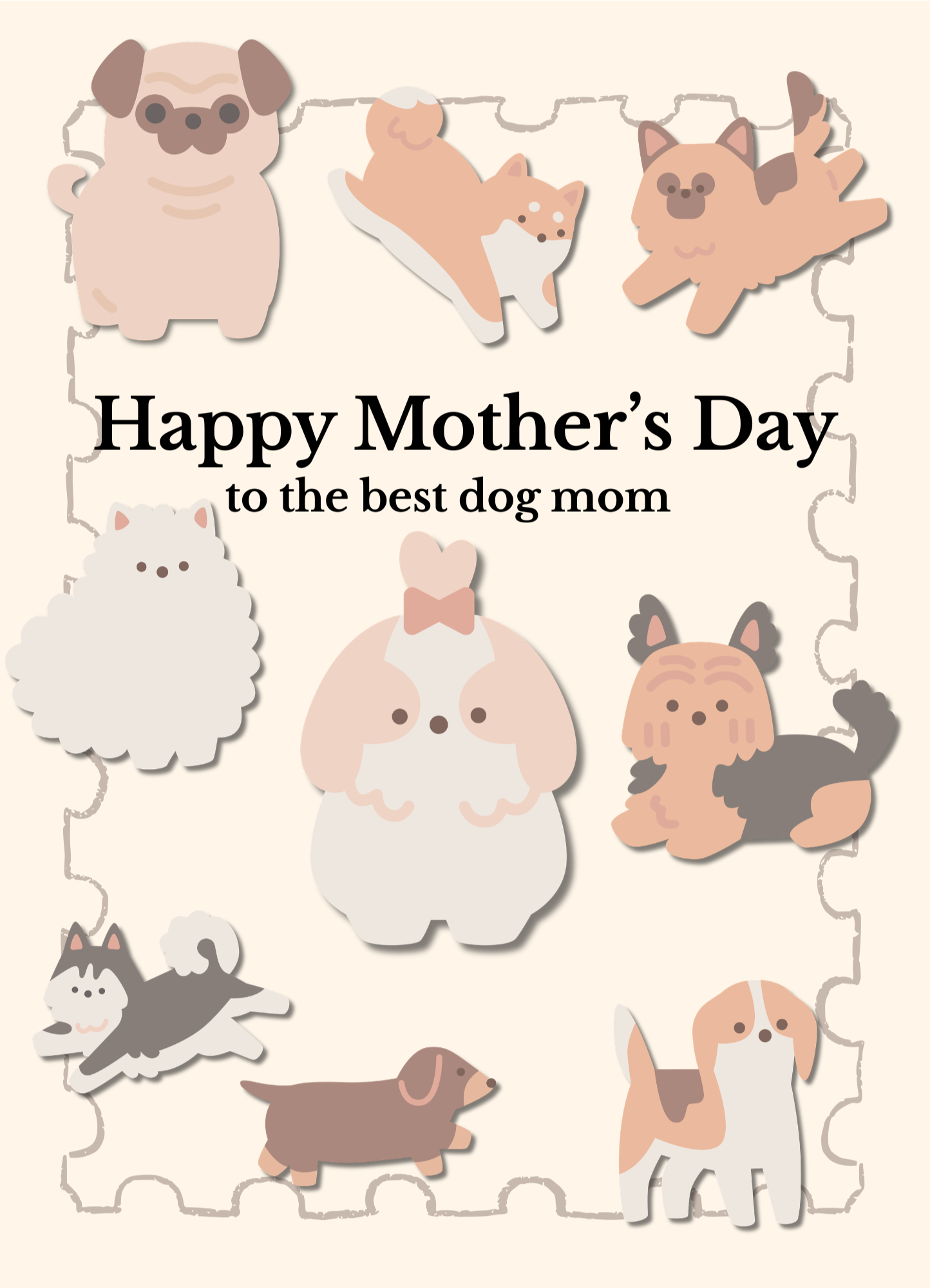Happy Mother’s Day Dog Mom Card